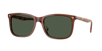 Vogue VO5618S style-color 32029A Transparent Brown / Dark Green Polar Lens