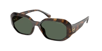 Michael Kors MK2240U SIESTA KEY 0MK2240U style-color 300671 Dark Tortoise / Green Solid Lens