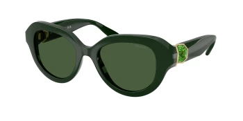 Swarovski SK6037F style-color 102671 Solid Green / Dark Green Lens