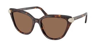 Swarovski SK6039 style-color 100273 Havana / Dark Brown Lens