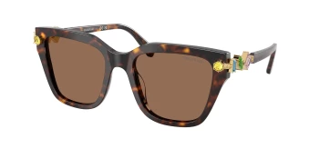 Swarovski SK6041F style-color 100273 Havana / Dark Brown Lens