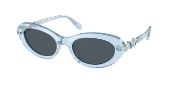 Swarovski SK6042 style-color 107887 Transparent Light Blue / Dark Grey Lens