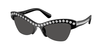 Swarovski SK6043 style-color 100187 Black / Dark Grey Lens