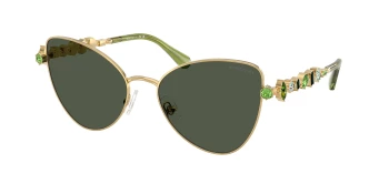 Swarovski SK7034 style-color 404G82 Gold / Light Green Lens