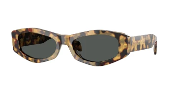 Versace VE4487 style-color 777/87 Brown Yellow Havana / Dark Grey Lens
