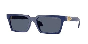 Versace VE4490U style-color 545087 Solid Blue / Dark Grey Lens