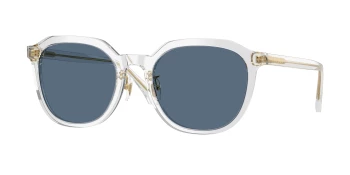 Versace VE4493D style-color 551971 Transparent Grey / Dark Blue Lens