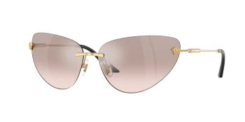 Versace VE2281 style-color 10028Z Gold / Light Brown Mirror Silver Lens