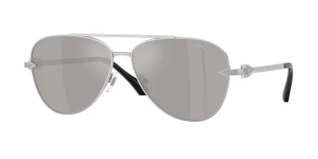 Versace VE2283 style-color 10006G Silver / Light Grey Mirror Silver 80 Lens