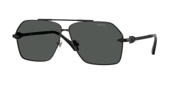 Versace VE2284 style-color 143687 Matte Black / Dark Grey Lens