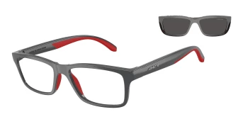 Arnette AN4356 GRAF 0AN4356 style-color 28411W Dark Grey / Red Rubber / Demo Lens