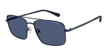 Armani Exchange AX2054S style-color 609980 Matte Blue / Dark Blue Lens
