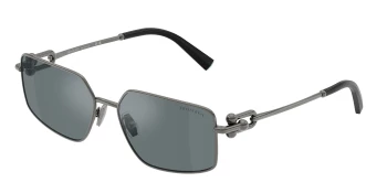 Tiffany TF3111 style-color 62266G Ruthenium / Grey Mirror Black Lens