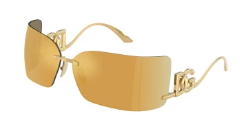 Dolce & Gabbana DG2319 style-color 02/5A Gold / Brown Mirror Gold Lens