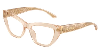 Dolce & Gabbana DG3412 style-color 3432 Transparent Camel