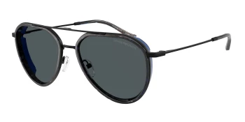 Emporio Armani EA2163 style-color 300180 Matte Black / Dark Grey Lens