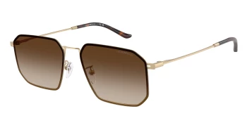 Emporio Armani EA2165D style-color 300213 Matte Pale Gold / Gradient Brown Lens