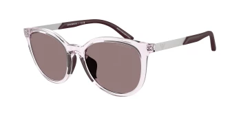 Emporio Armani EK4007U style-color 61397N Shiny Transparent Pink / Dark Purple Lens
