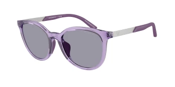 Emporio Armani EK4007U style-color 628080 Shiny Transparent Violet / Blue Lens