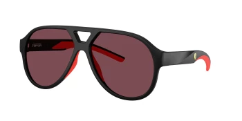 Ferrari Scuderia FZ6014U style-color 504/1E Matte Black / Red Ferrari Exclusive Lens