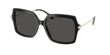 Michael Kors MK2247U QUOGUE 0MK2247U style-color 395087 Black / Amber Tortoise / Dark Grey Solid Lens
