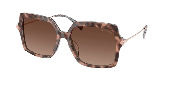 Michael Kors MK2247U QUOGUE 0MK2247U style-color 4017T5 Pink Tortoise / Brown Gradient Polar Lens