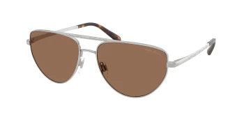 Ralph Lauren RL7090 style-color 900173 Shiny Silver / Brown Lens