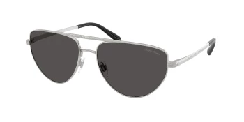 Ralph Lauren RL7090 style-color 900187 Shiny Silver / Grey Lens