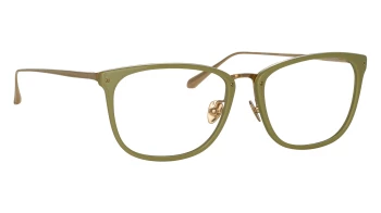 Linda Farrow LFL1457 Cassin style-color 007 Sage / Light Gold