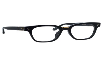Linda Farrow LFL1481 Sanchez style-color 001 Black / Yellow Gold / Optical