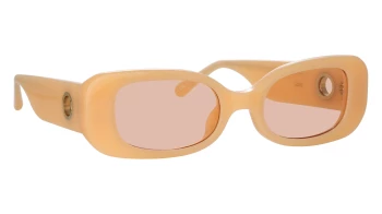 Linda Farrow LFL1117S Lola style-color 014 Peach / Light Gold / Peach