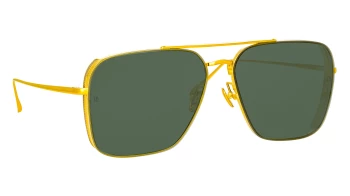 Linda Farrow LFL1122S Asher style-color 001 Yell Gld / Wht Gld / Solid Green