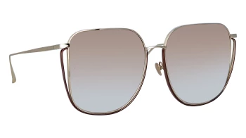 Linda Farrow LFL1347S Camry style-color 003 LT Gld / Metllic Brwn / Silt Grad