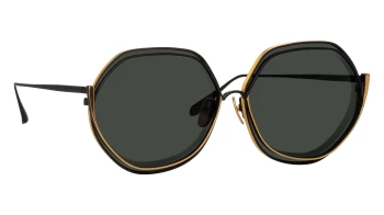 Linda Farrow LFL1355S Aspen style-color 007 Matt Nickel / Yellow Gold / Grey