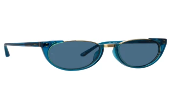 Linda Farrow LFL136CS Iris style-color 059 Aqua / Light Gold / Aqua