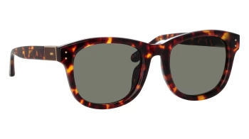 Linda Farrow LFL1385S Edson style-color 005 Dkt - Shell / Lgh Gold / Choc / Dp Grn