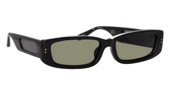 Linda Farrow LFL1419S Talita style-color 001 Black / Yellow Gold / Grey