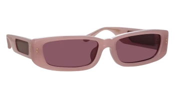 Linda Farrow LFL1419S Talita style-color 005 Lilac / Light Gold / Purple