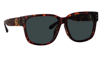 Linda Farrow LFL1429S Perry style-color 002 Darkt - Shell / Yellow Gold / Deep G