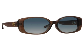 Linda Farrow LFL1478S Venus style-color 004 Brown / Light Gold / Aqua Grad