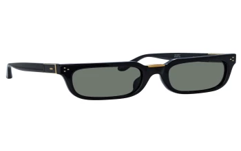 Linda Farrow LFL1482S Yoan style-color 003 Black / Yellow Gld / Black / Grey