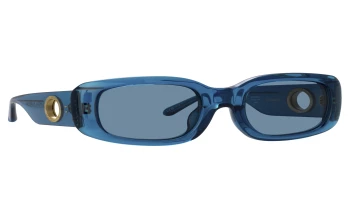 Linda Farrow LFL1504S Celeste style-color 004 Aqua / Light Gold / Aqua