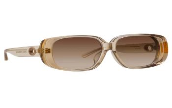 Linda Farrow LFL1529S Astrid style-color 003 Ash / Rose Gold / Mocha Grad