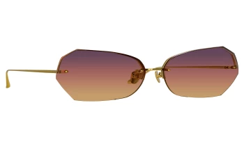 Linda Farrow LFL1546S Lila style-color 004 Yellow Gold / Sunset Grad