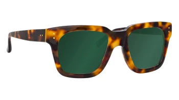 Linda Farrow LFLC71S style-color 095 T - Shell / Yellow Gold / Green