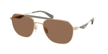 Coach HC7178 CAE80 0HC7178 style-color 900573 Satin Light Gold / Olive Green / Brown Solid Lens