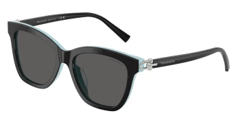 Tiffany TF4241D style-color 8055S4 Black On Tiffany Blue / Dark Grey Lens