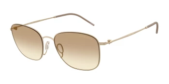 Giorgio Armani AR6168 style-color 300213 Matte Pale Gold / Clear Gradient Light Brown Lens