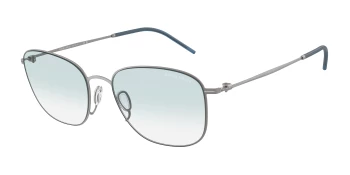 Giorgio Armani AR6168 style-color 30033F Matte Gunmetal / Clear Gradient Light Blue Lens