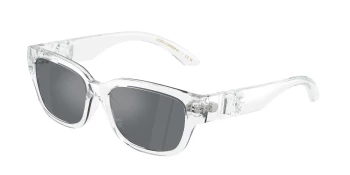 Dolce & Gabbana DX6009 style-color 31336G Crystal / Light Grey Mirror Black Lens